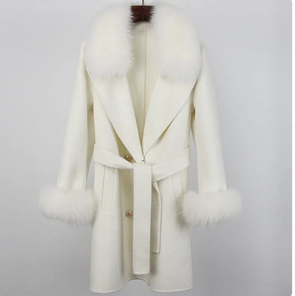 Woolen Long Overcoat