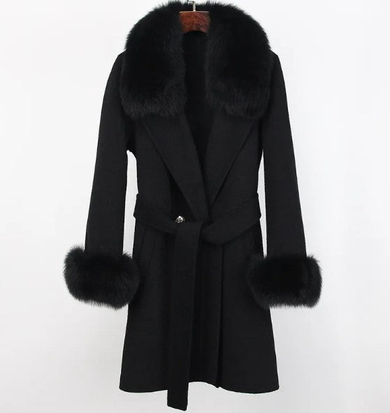 Woolen Long Overcoat