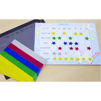 Assorted Color Foil Star Label (660/Pack)