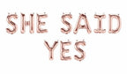 Lets Flamingle Rose Gold 16" Balloon Banner | Multiple phrases!