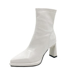 Thick-heeled Elastic High-heeled Martin Boots