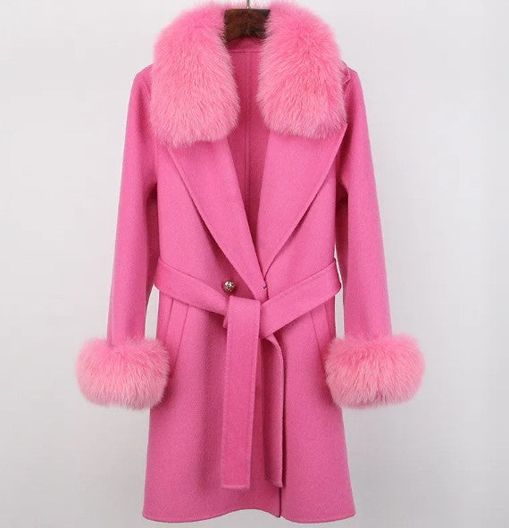 Woolen Long Overcoat